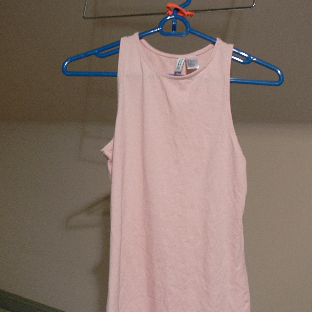 H & M bodycon light pink mini dress